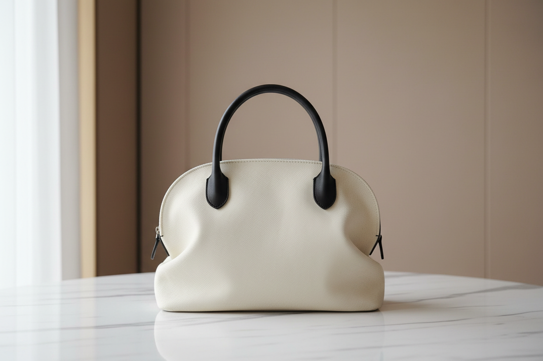Logo-free leather handbags representing quiet luxury style