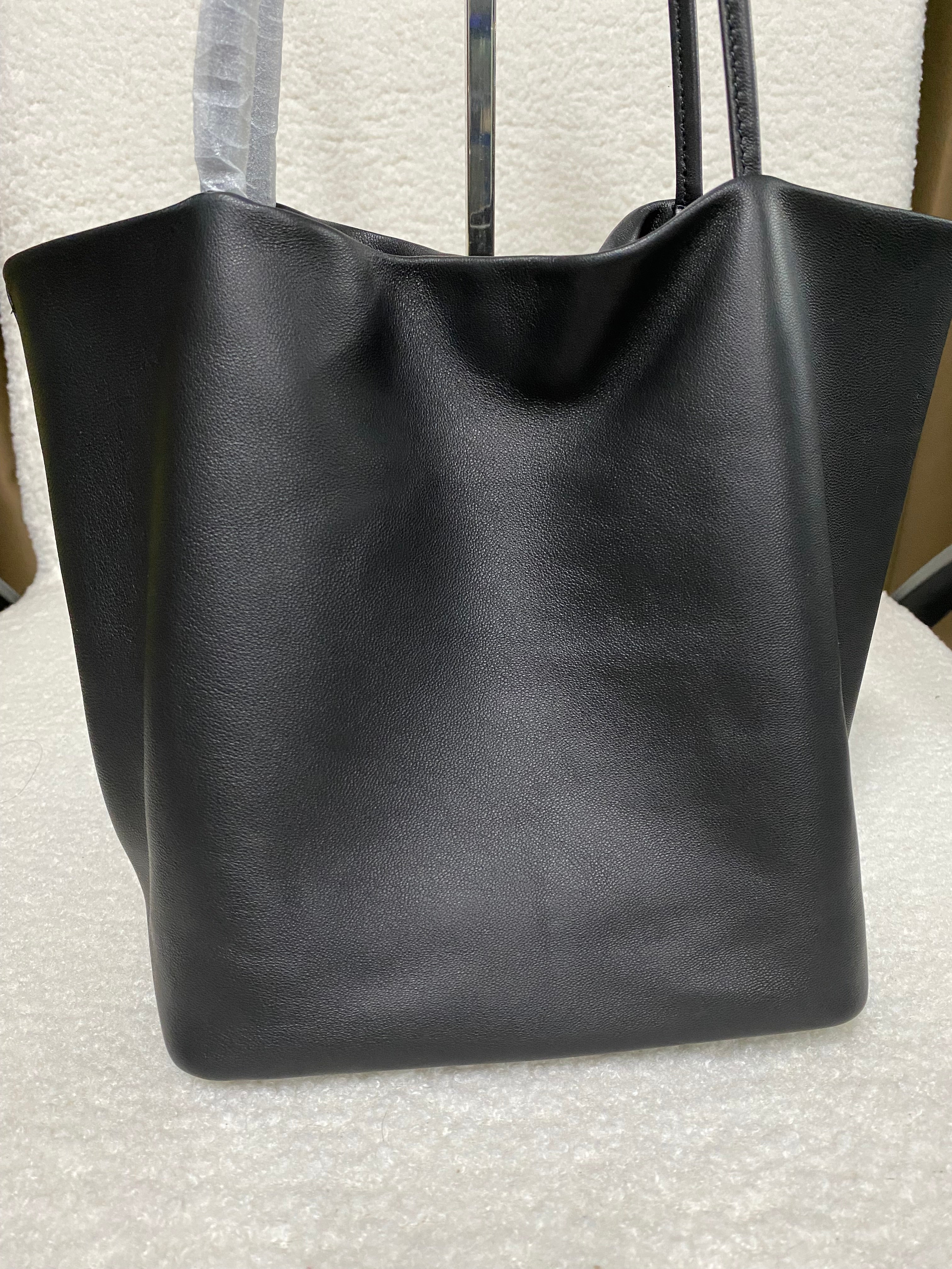Soft Lambskin Tote Bag — Olive Green