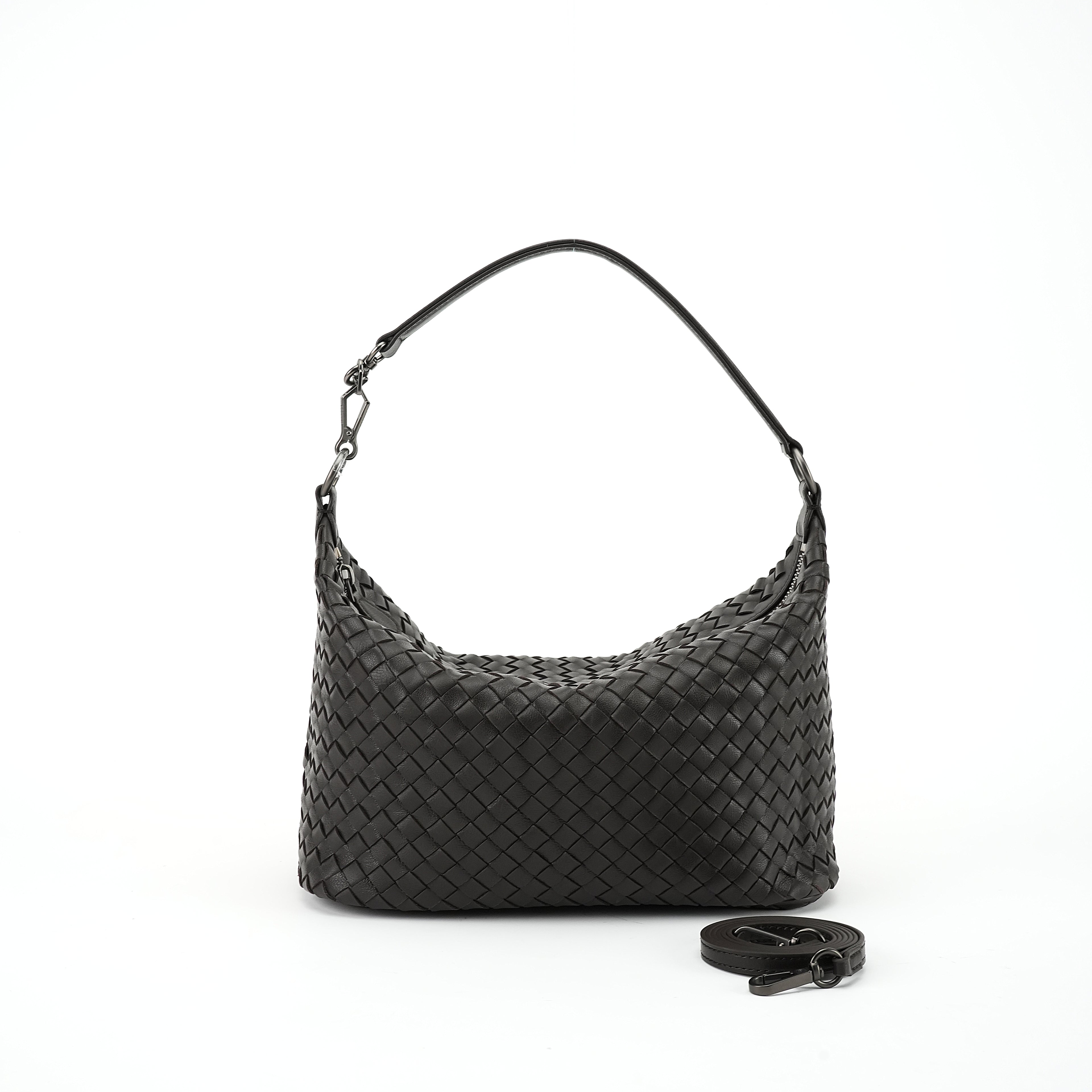 Lambskin Women Shoulder Bag Luxury Woven Bag