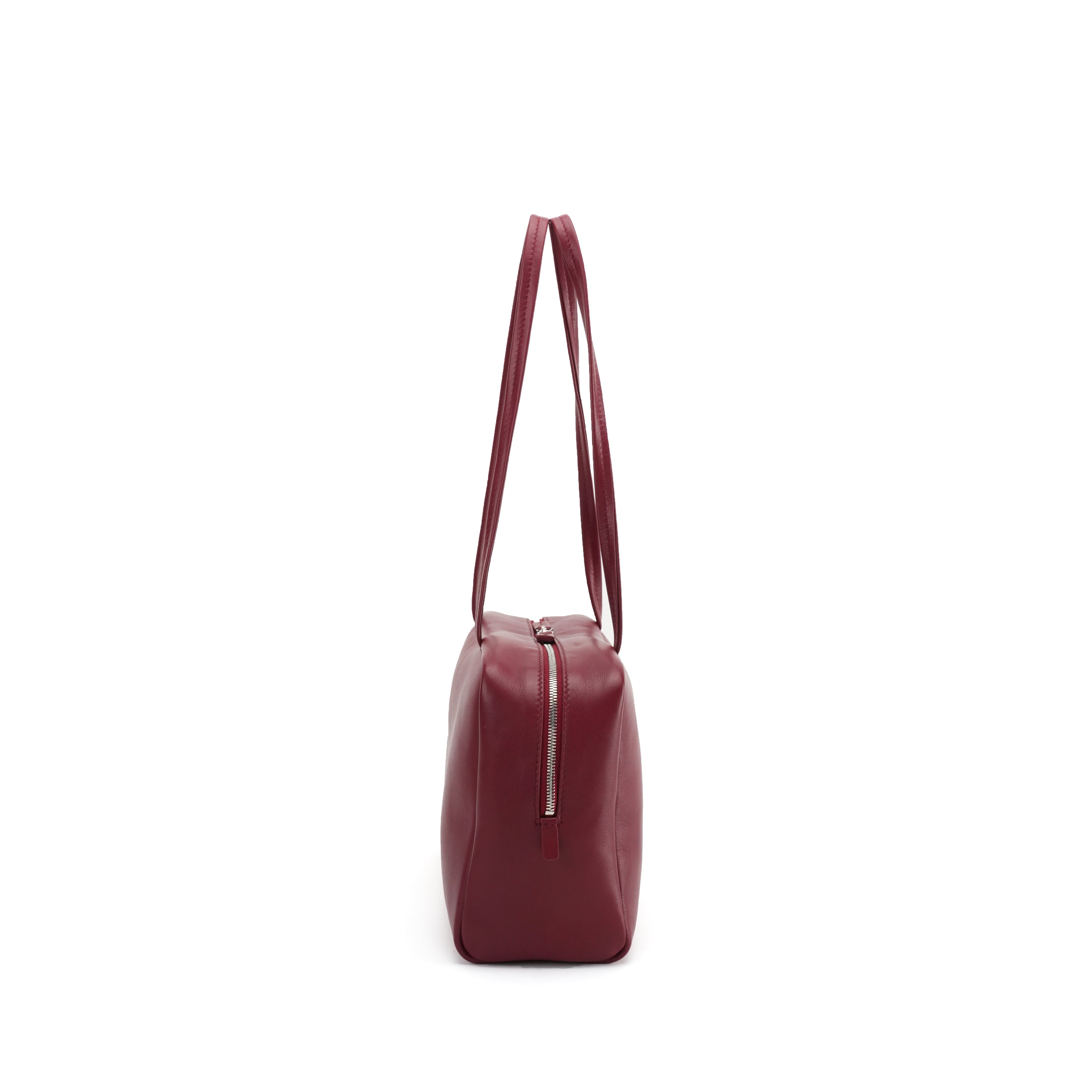 Top Lambskin Bowling Bag Commute Tote Bag