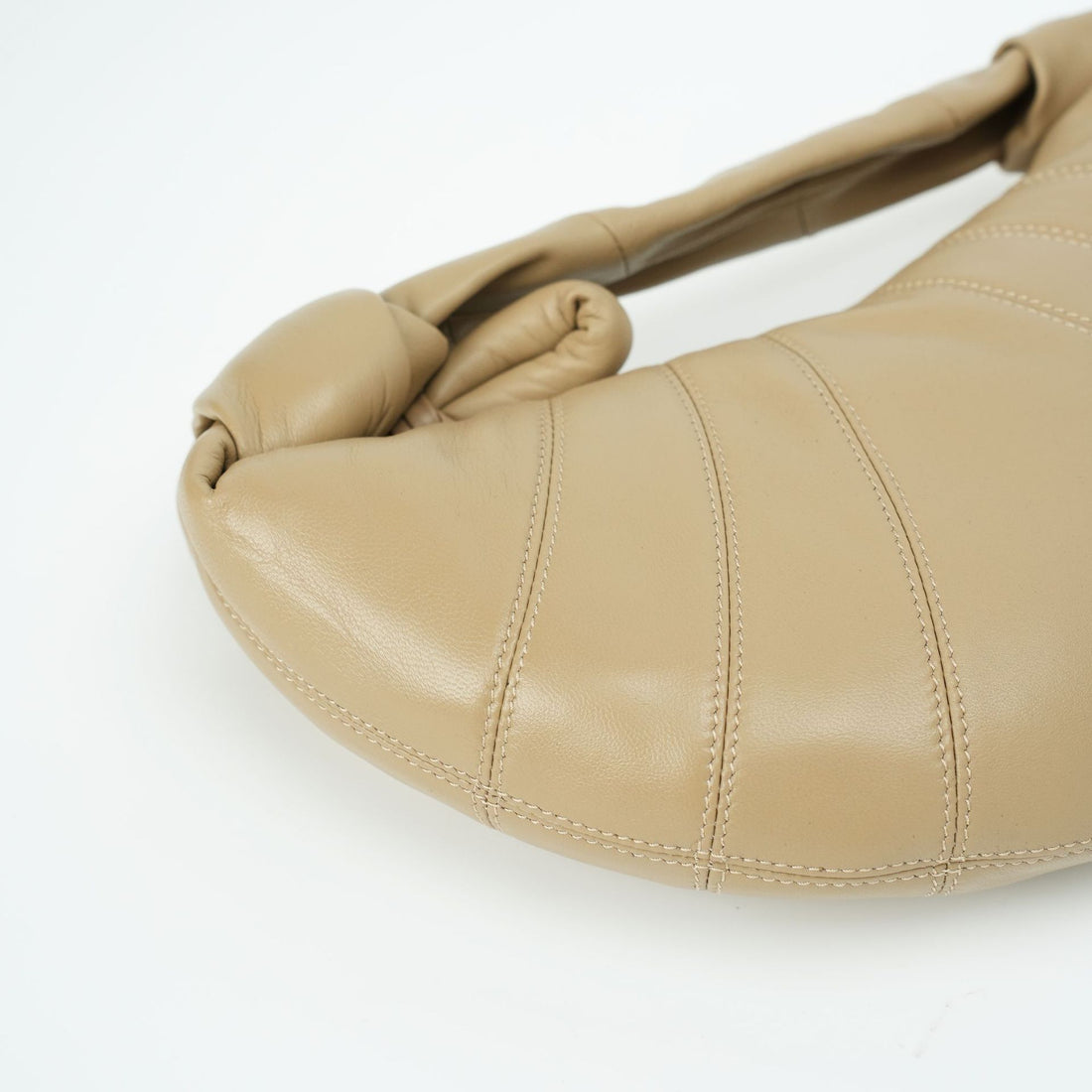 Artisan handmade leather panel detail