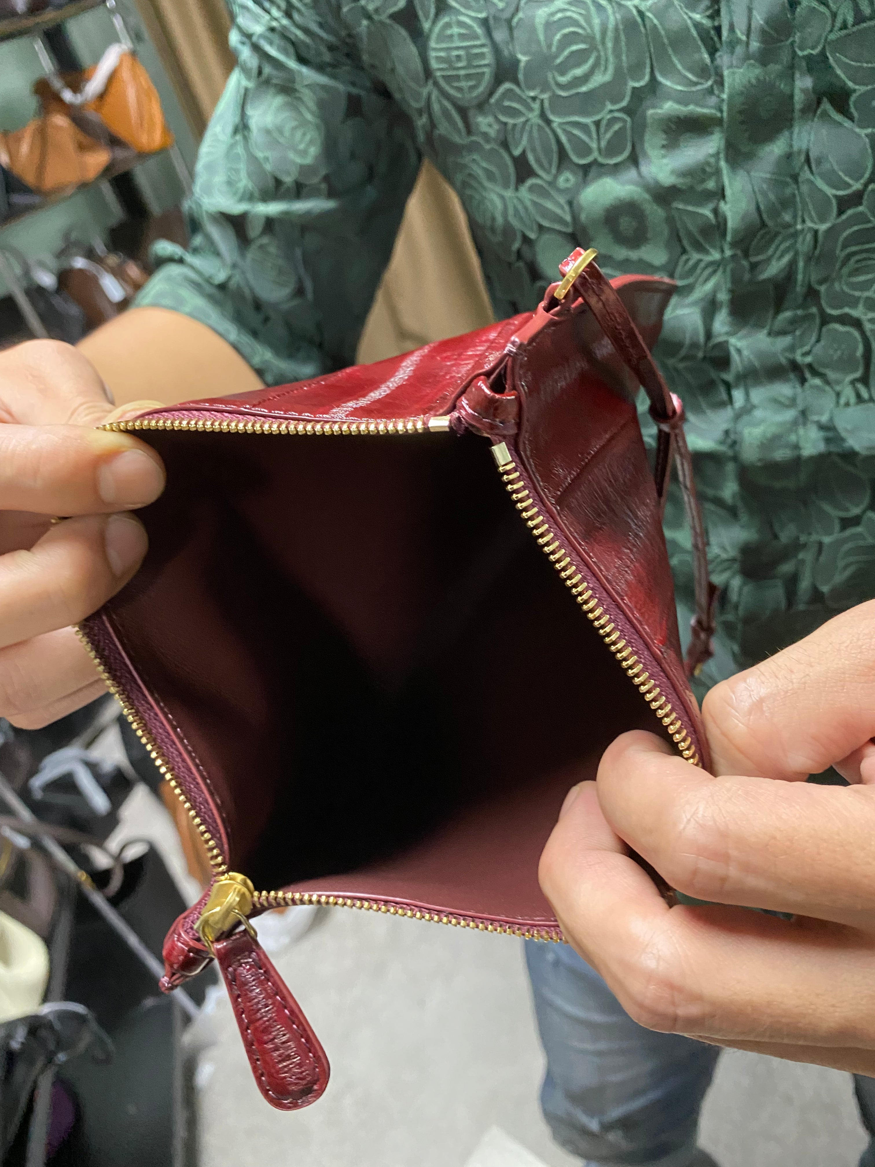 Genuine Eel Skin Envelope Clutch Bag | Luxury Burgundy Eel Skin Crossbody Messenger Bag for Women