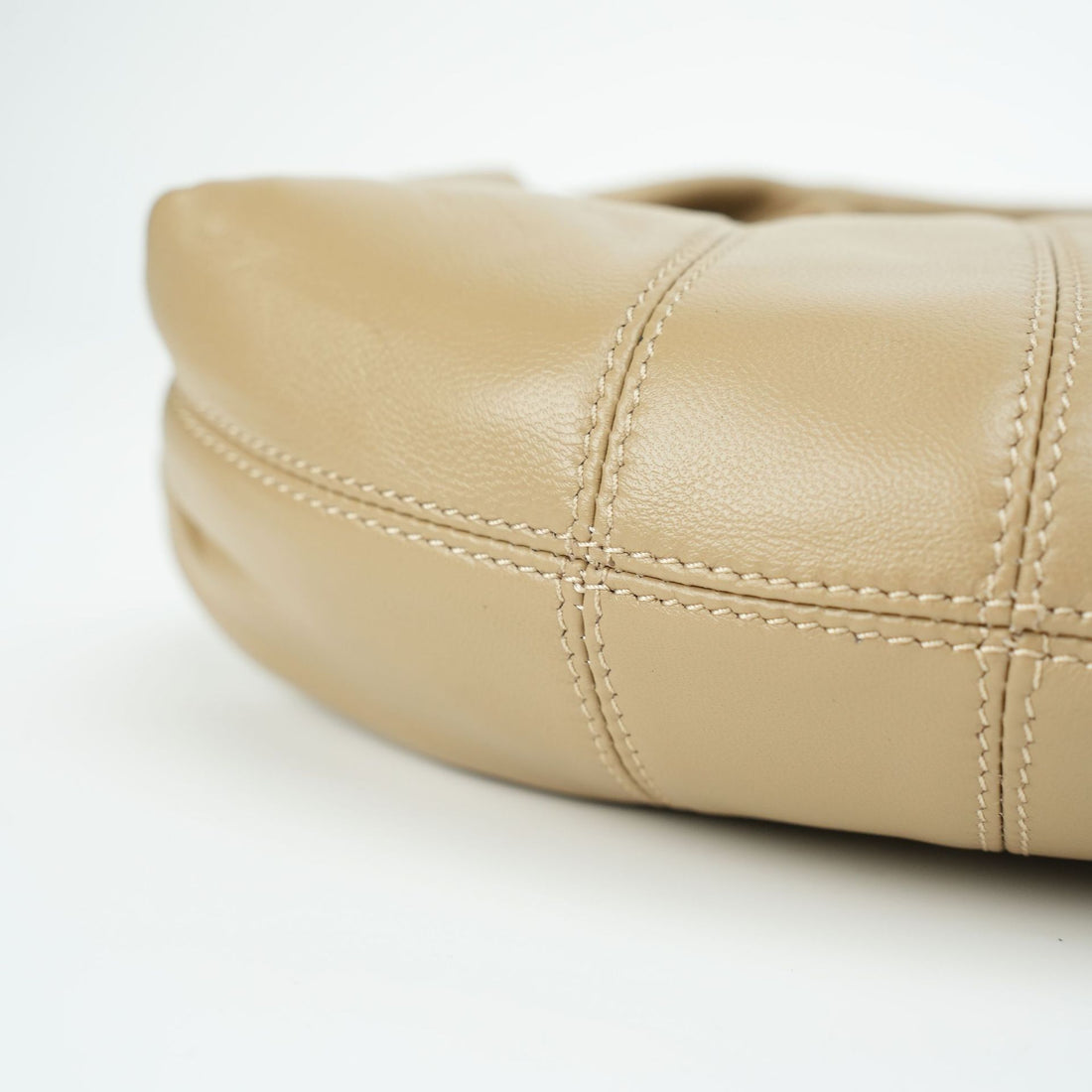 Quiet luxury croissant shoulder bag