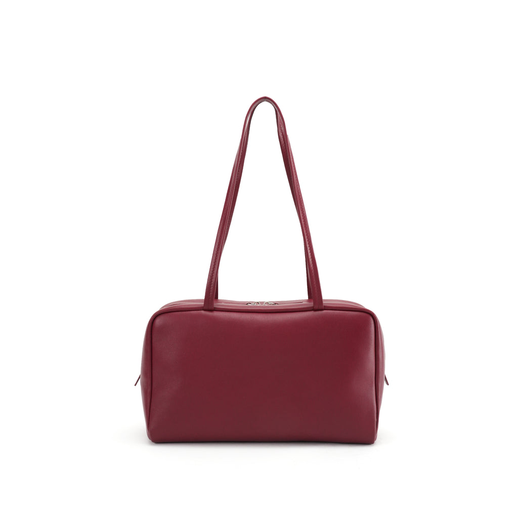 Top Lambskin Bowling Bag Commute Tote Bag