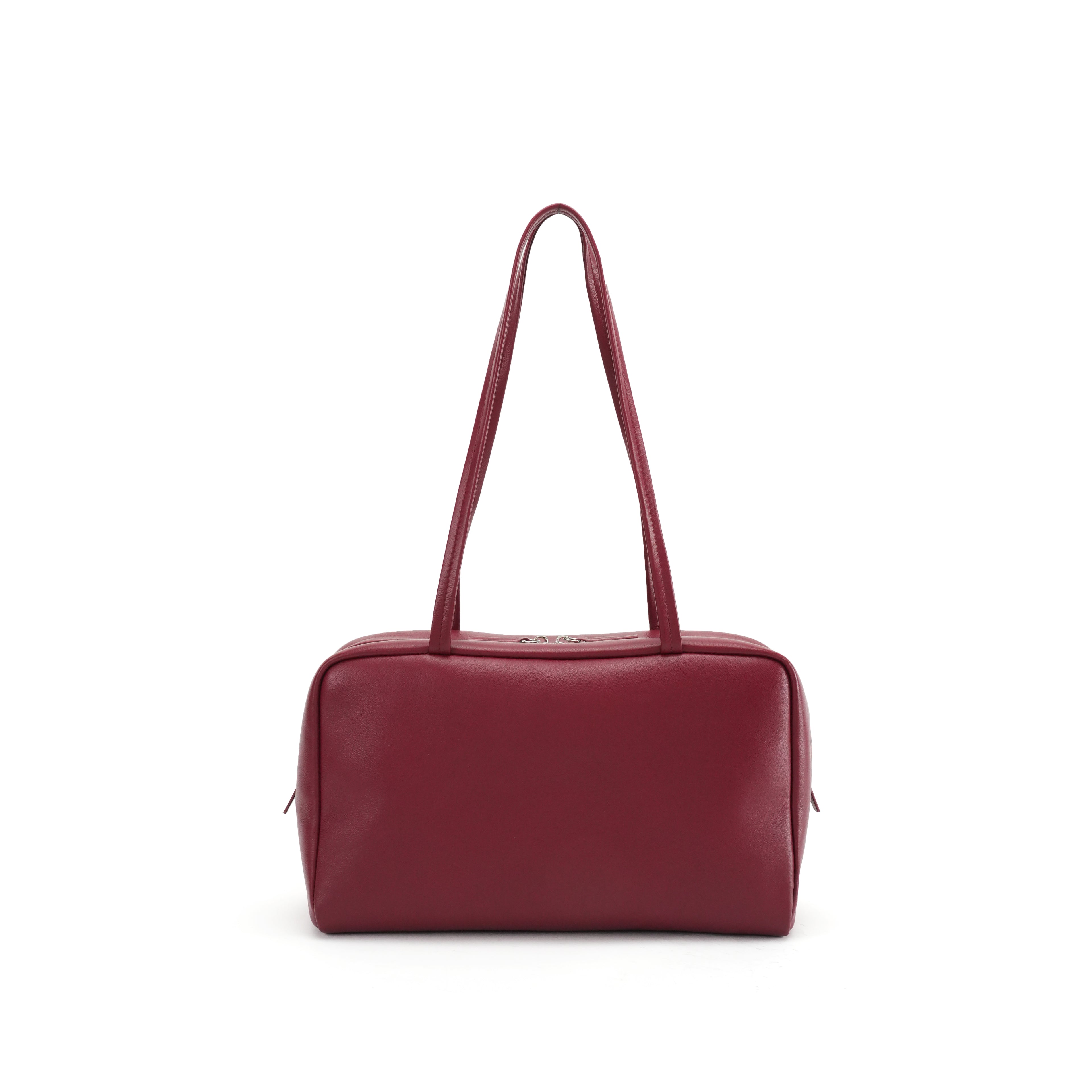 Top Lambskin Bowling Bag Commute Tote Bag
