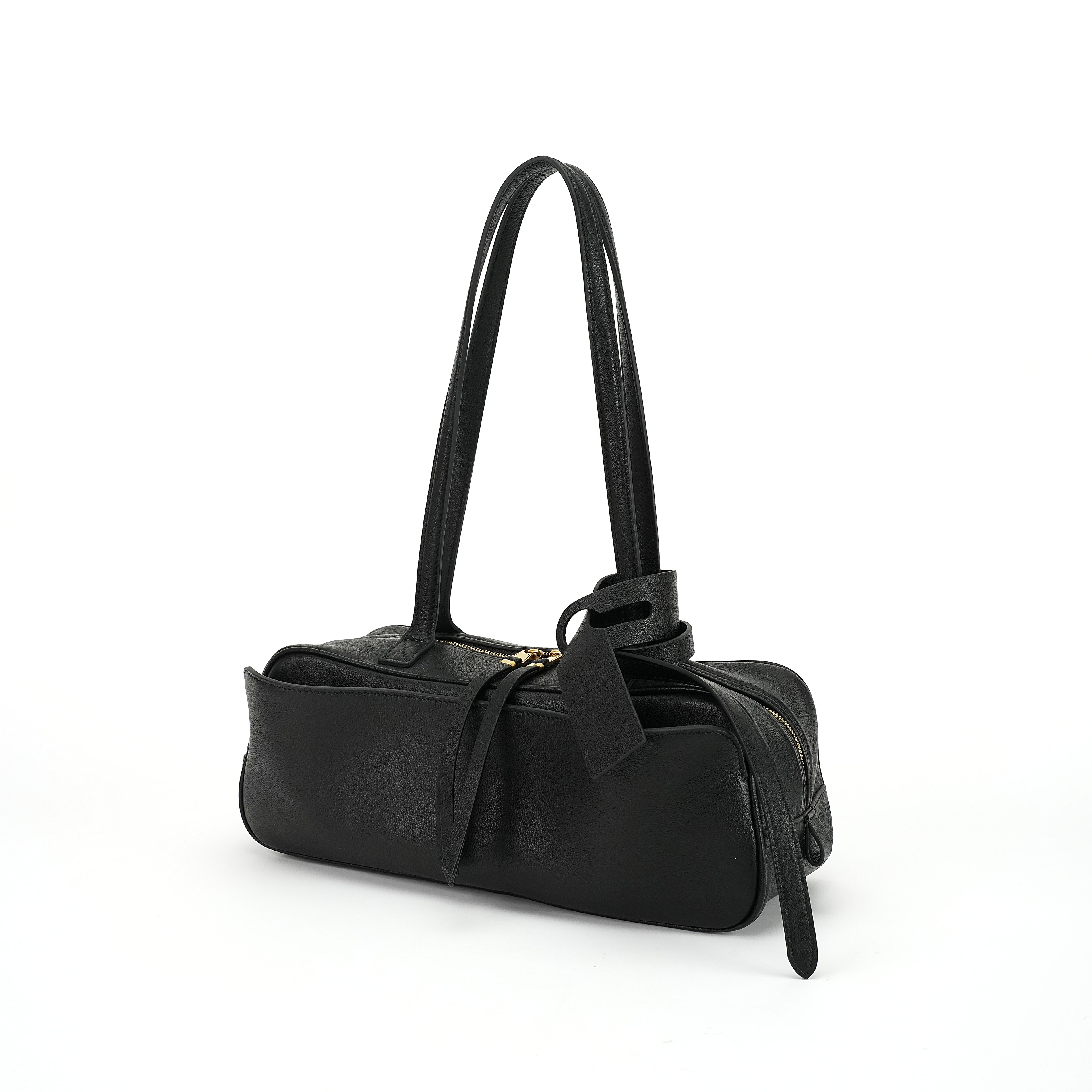 Top Layer Cowhide Commute Bag Under Arm Bowling Bag