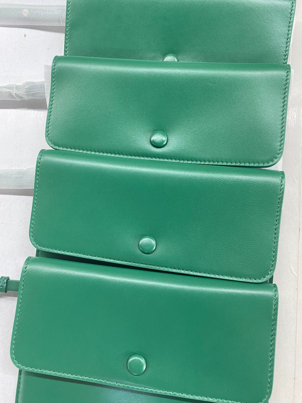 Emerald Green Raffia Straw Tote Bag with Leather Trim