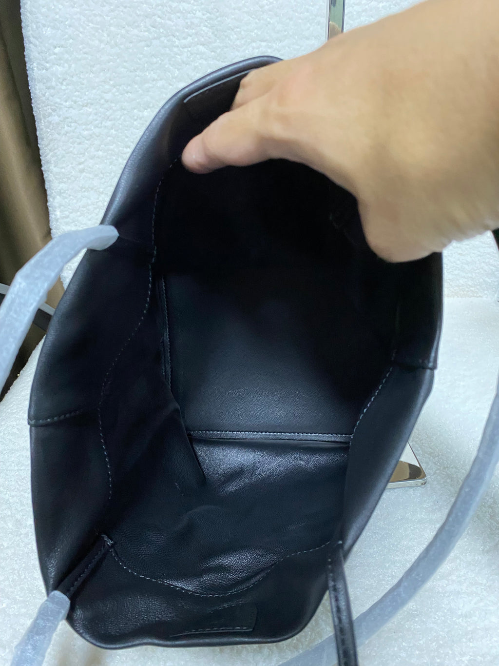 Soft Lambskin Tote Bag — Olive Green