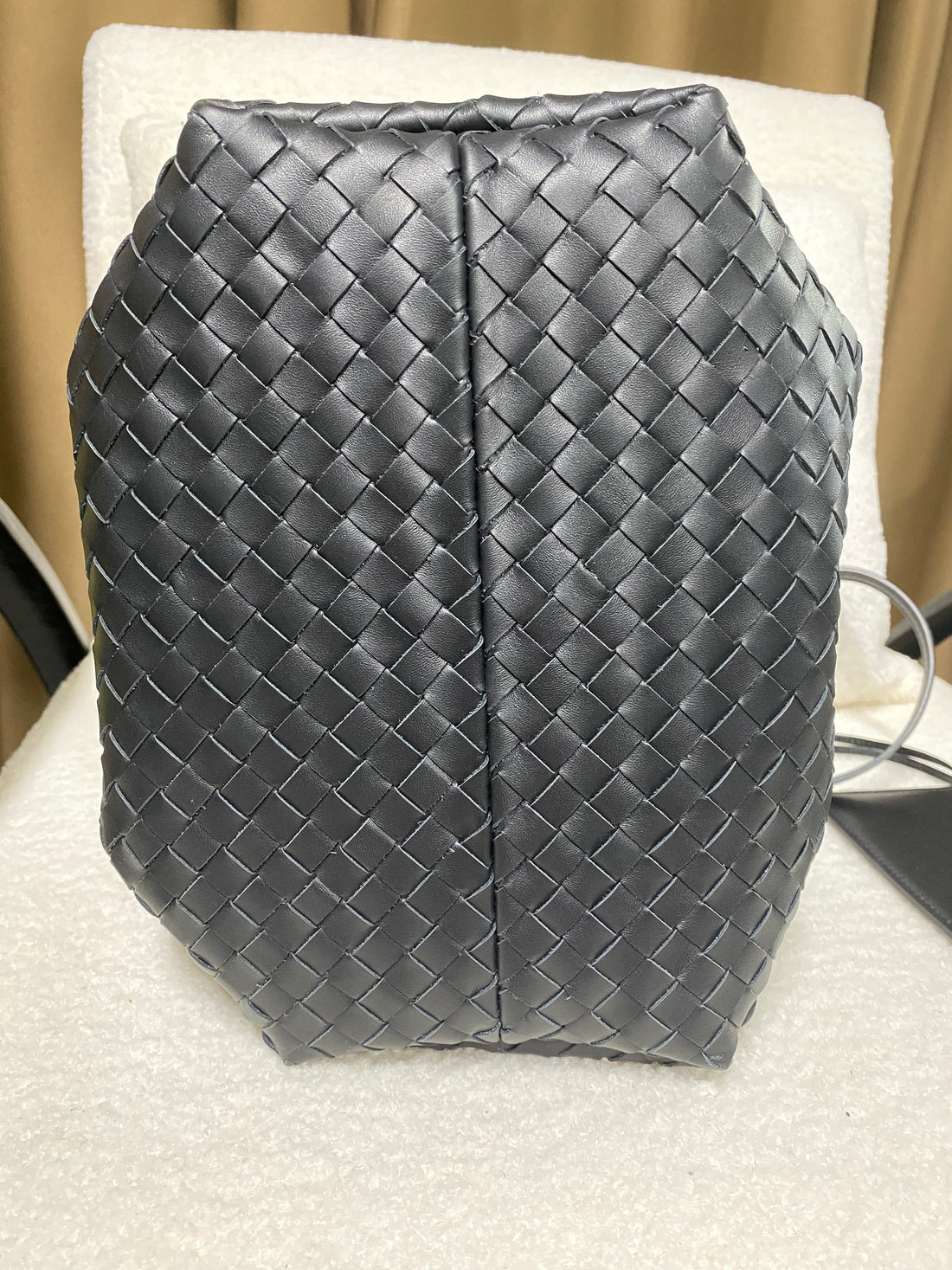 Small Intrecciato Woven Leather Tote Bag