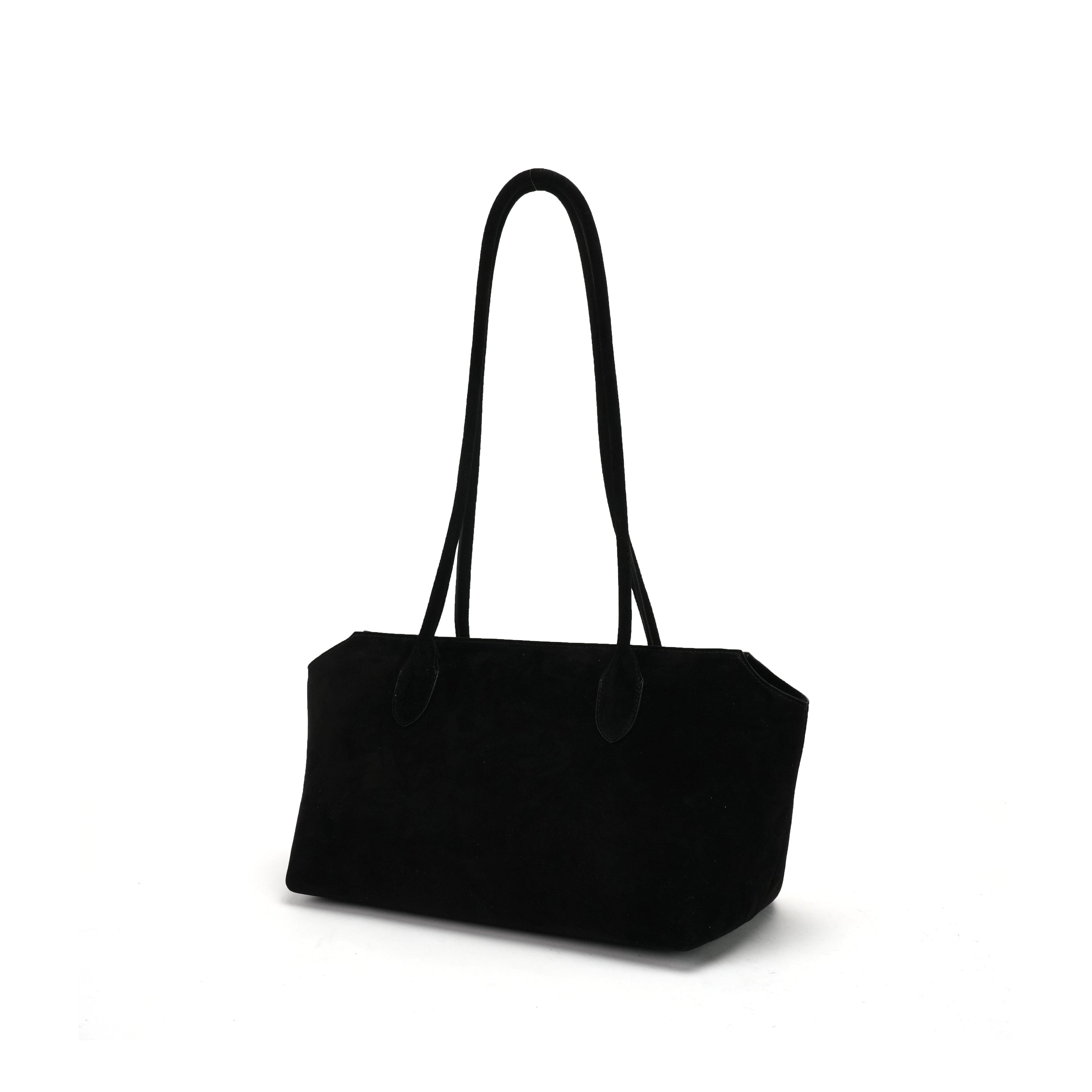 Long Handle Cowhide Commute Bag Luxury Genuine Leather Tote Bag
