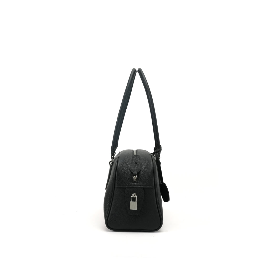 Pebbled Leather Bowling Bag