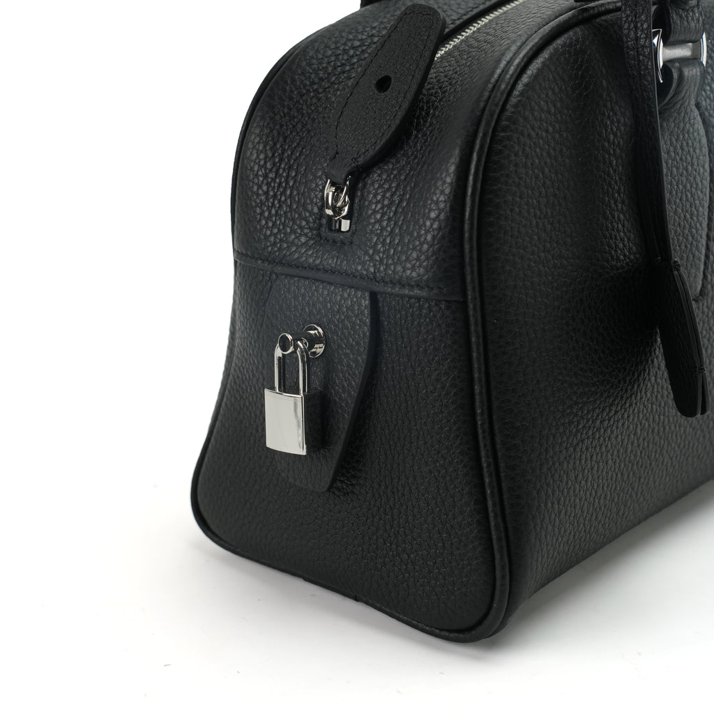 Pebbled Leather Bowling Bag