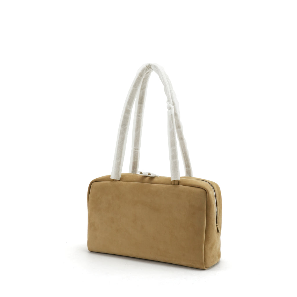 Top Lambskin Bowling Bag Commute Tote Bag