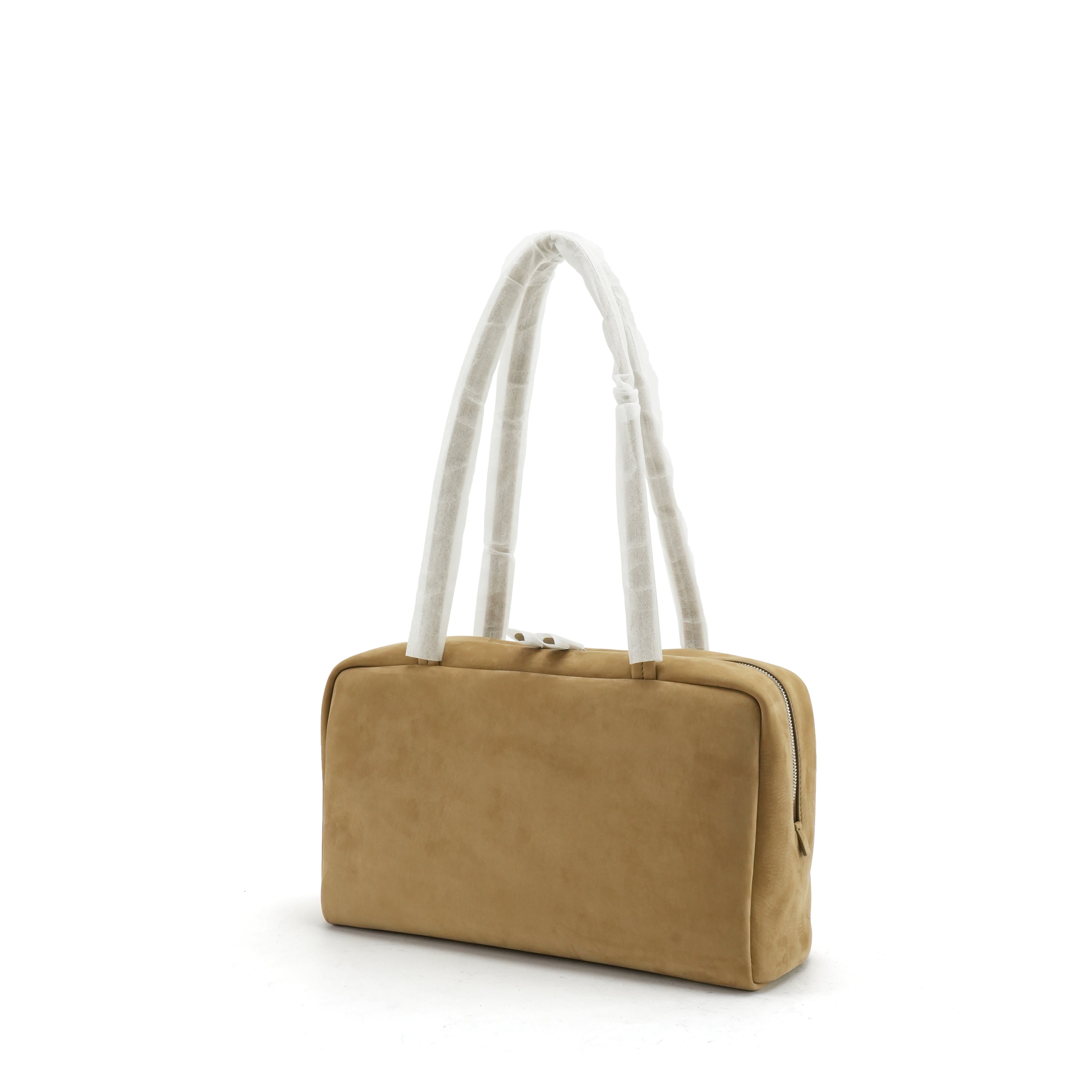 Top Lambskin Bowling Bag Commute Tote Bag