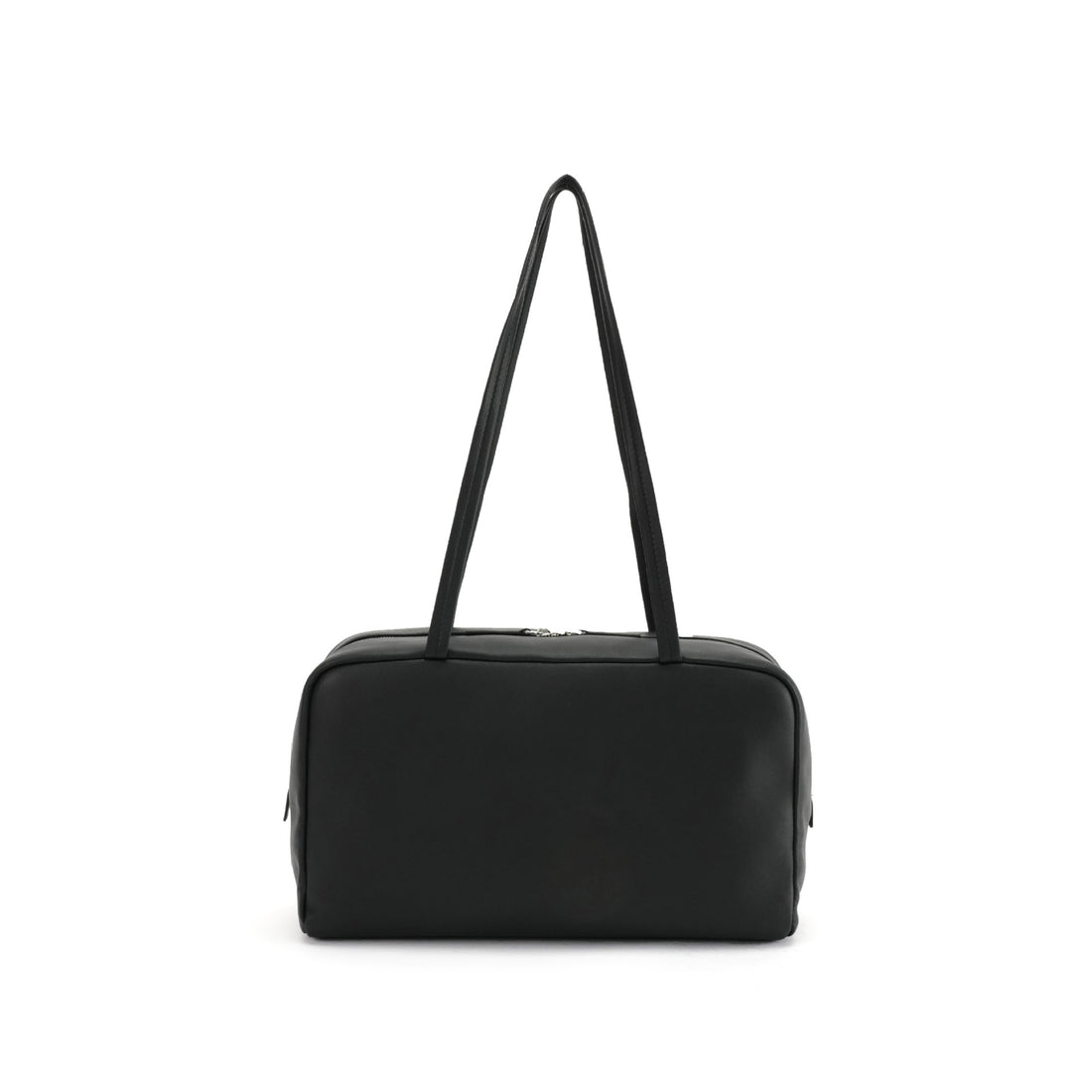 Logo-free lambskin bowling shoulder bag handmade