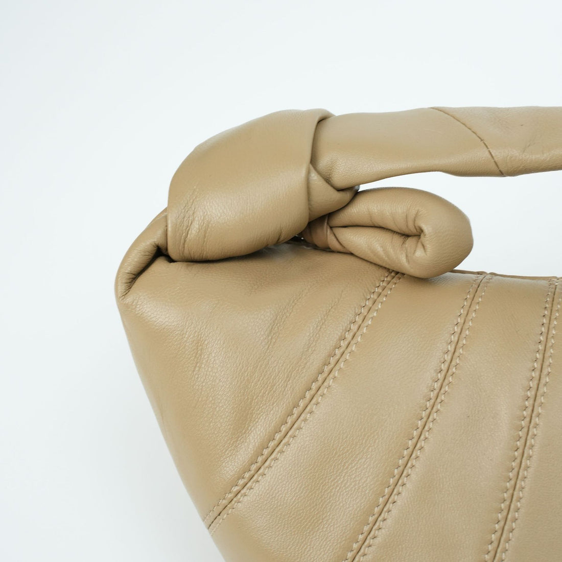 Elegant sheepskin crescent luxury bag