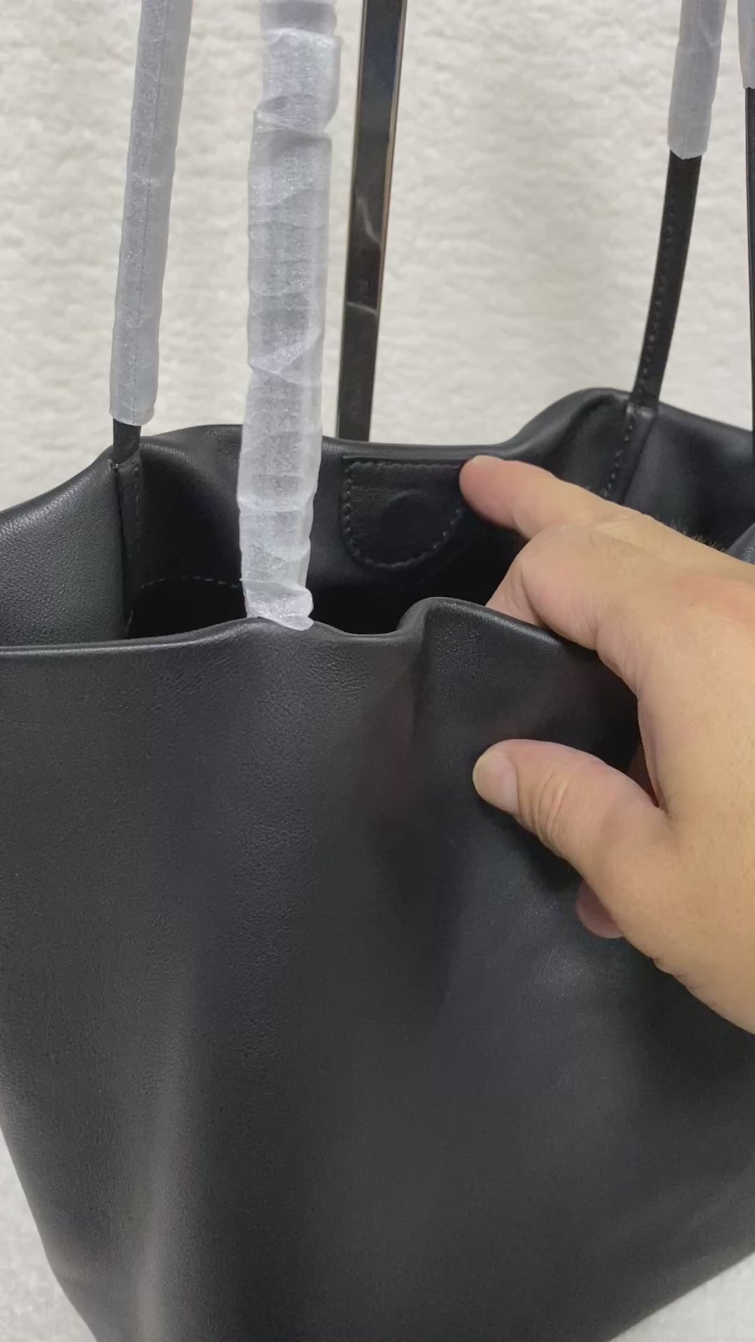 Soft Lambskin Tote Bag — Olive Green