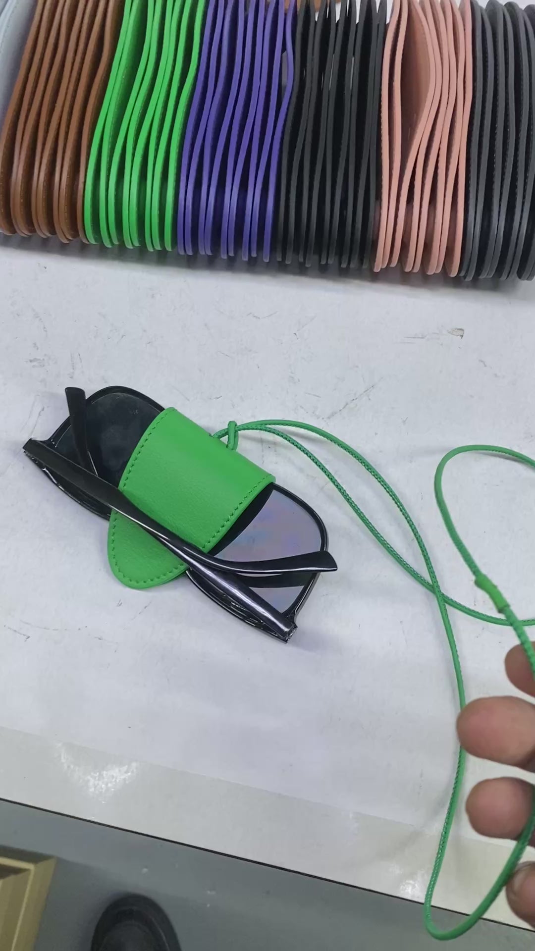 Genuine Leather Eyeglass Holder Necklace — Hands-Free & Stylish