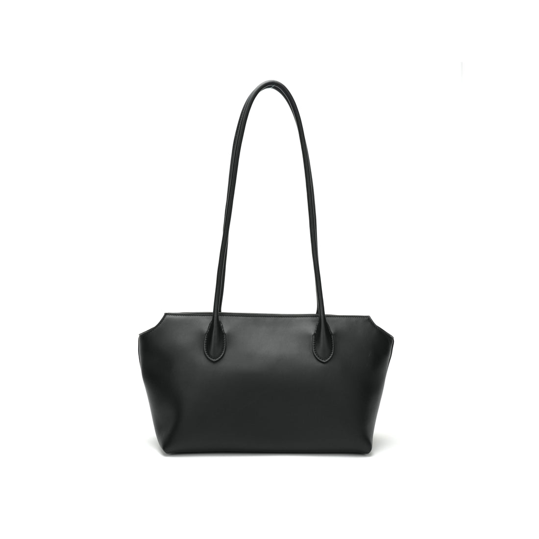 Quiet luxury cowhide shoulder tote detail